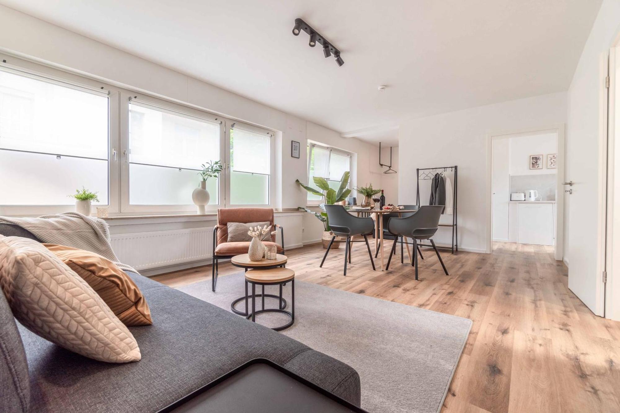 Modern & Minimal - Design-Apartment In Stadtmitte Везель Экстерьер фото